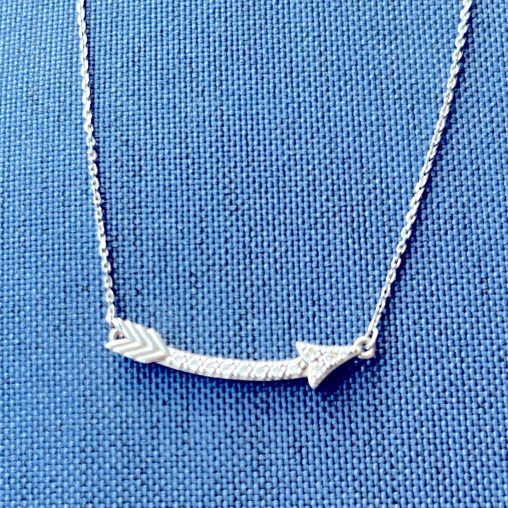 Touchstone Crystal By Swarovski Zirconia Sterling Silver Necklace